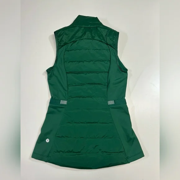 Lululemon Down For It All Vest Color: Everglade Green Women’s Size 6 - Picture 4 of 6